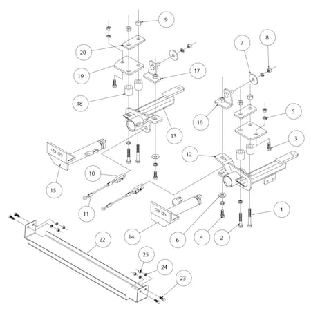 Roadmaster BASEPLATE JEEP LIBERTY - SPORT, LIMITED & JET EDITION (NO BRUSHGUARD) 521434-1